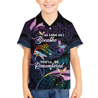 Personalised Polynesia Memorial Family Matching Tank Maxi Dress and Hawaiian Shirt Always Remembered Dragonfly Polynesian Style LT05 Son's Shirt Colorful - Polynesian Pride