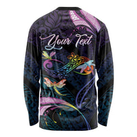 Personalised Polynesia Memorial Long Sleeve Shirt Always Remembered Dragonfly Polynesian Style LT05 - Polynesian Pride