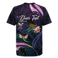 Personalised Polynesia Memorial Rugby Jersey Always Remembered Dragonfly Polynesian Style