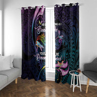 Polynesia Memorial Window Curtain Always Remembered Dragonfly Polynesian Style