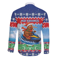 New Zealand Christmas Family Matching Mermaid Dress and Hawaiian Shirt Funny Jet Ride Kiwi Xmas - Polynesian Pride