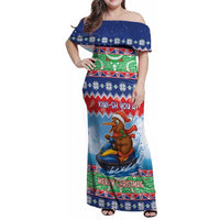 New Zealand Christmas Family Matching Off Shoulder Maxi Dress and Hawaiian Shirt Funny Jet Ride Kiwi Xmas - Polynesian Pride