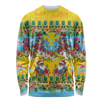 Hawaii Christmas Long Sleeve Shirt Mele Kalikimaka Tropical Vibes - Polynesian Pride
