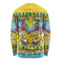 Hawaii Christmas Long Sleeve Shirt Mele Kalikimaka Tropical Vibes - Polynesian Pride