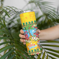 Hawaii Christmas Skinny Tumbler Mele Kalikimaka Tropical Vibes - Polynesian Pride
