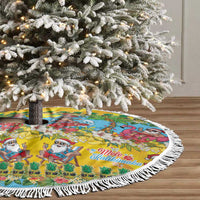Hawaii Christmas Tree Skirt Mele Kalikimaka Tropical Vibes - Polynesian Pride
