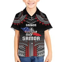 Personalised Samoa Black Saturday Hawaiian Shirt Samoan Warrior Tribal Pattern LT05 - Polynesian Pride