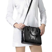 New Zealand Matariki Shoulder Handbag Maori Moko Black Galaxy