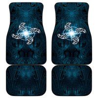 New Zealand Matariki Waita Car Mats Maori Moko Dark Blue Galaxy