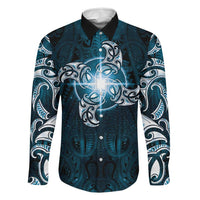 New Zealand Matariki Waita Family Matching Puletasi and Hawaiian Shirt Maori Moko Dark Blue Galaxy