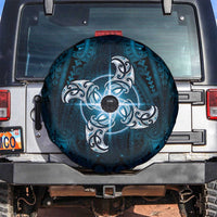 New Zealand Matariki Waita Spare Tire Cover Maori Moko Dark Blue Galaxy