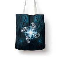 New Zealand Matariki Waita Tote Bag Maori Moko Dark Blue Galaxy