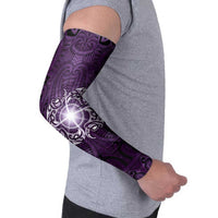 New Zealand Matariki Waipunarangi Arm Sleeves Maori Moko Purple Galaxy LT05 - Polynesian Pride
