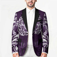 New Zealand Matariki Waipunarangi Blazer Maori Moko Purple Galaxy LT05 - Polynesian Pride