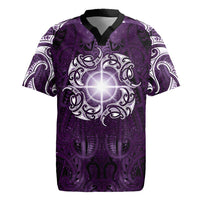 New Zealand Matariki Waipunarangi Rugby Jersey Maori Moko Purple Galaxy LT05 Purple - Polynesian Pride
