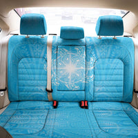 New Zealand Matariki Waiti Back Car Seat Cover Maori Moko Cyan Galaxy LT05 - Polynesian Pride