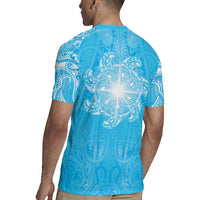 New Zealand Matariki Waiti Rugby Jersey Maori Moko Cyan Galaxy