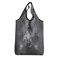 New Zealand Matariki Ururangi Grocery Bag Maori Moko Grey Galaxy