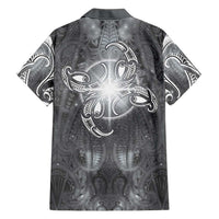 New Zealand Matariki Ururangi Hawaiian Shirt Maori Moko Grey Galaxy LT05 - Polynesian Pride