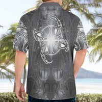 New Zealand Matariki Ururangi Hawaiian Shirt Maori Moko Grey Galaxy LT05 - Polynesian Pride