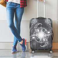 New Zealand Matariki Ururangi Luggage Cover Maori Moko Grey Galaxy LT05 - Polynesian Pride