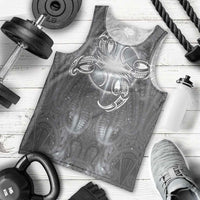 New Zealand Matariki Ururangi Men Tank Top Maori Moko Grey Galaxy