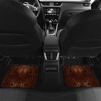 New Zealand Matariki Tupuanuku Car Mats Maori Moko Brown Galaxy LT05 Set 2pcs - Back Brown - Polynesian Pride