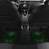 New Zealand Matariki Tupuarangi Car Mats Maori Moko Green Galaxy LT05 Set 2pcs - Back Green - Polynesian Pride
