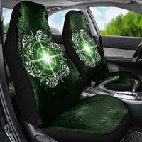 New Zealand Matariki Tupuarangi Car Seat Cover Maori Moko Green Galaxy LT05 - Polynesian Pride