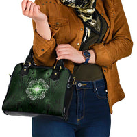 New Zealand Matariki Tupuarangi Shoulder Handbag Maori Moko Green Galaxy LT05 - Polynesian Pride