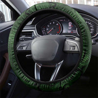 New Zealand Matariki Tupuarangi Steering Wheel Cover Maori Moko Green Galaxy LT05 - Polynesian Pride