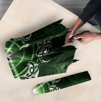 New Zealand Matariki Tupuarangi Umbrella Maori Moko Green Galaxy
