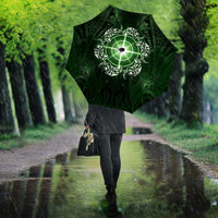 New Zealand Matariki Tupuarangi Umbrella Maori Moko Green Galaxy