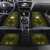 New Zealand Matariki Hiwaiterangi Car Mats Maori Moko Yellow Galaxy