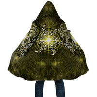 New Zealand Matariki Hiwaiterangi Cloak Maori Moko Yellow Galaxy LT05 Unisex Yellow - Polynesian Pride