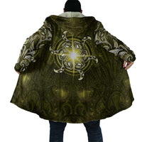 New Zealand Matariki Hiwaiterangi Cloak Maori Moko Yellow Galaxy LT05 - Polynesian Pride