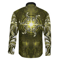 New Zealand Matariki Hiwaiterangi Family Matching Puletasi and Hawaiian Shirt Maori Moko Yellow Galaxy LT05 - Polynesian Pride