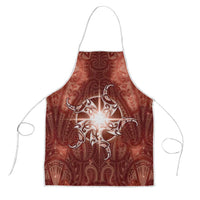 New Zealand Matariki Pohutukawa Apron Maori Moko Red Galaxy