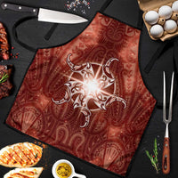 New Zealand Matariki Pohutukawa Apron Maori Moko Red Galaxy