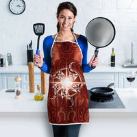 New Zealand Matariki Pohutukawa Apron Maori Moko Red Galaxy