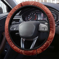 New Zealand Matariki Pohutukawa Steering Wheel Cover Maori Moko Red Galaxy LT05 - Polynesian Pride