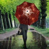 New Zealand Matariki Pohutukawa Umbrella Maori Moko Red Galaxy