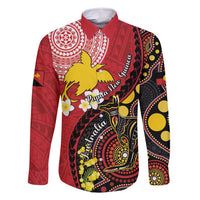 Papua New Guinea And Australia Aboriginal Family Matching Mermaid Dress and Hawaiian Shirt Bird Of Paradise And Kangaroo Together