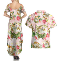 Hawaii Guinea Hula Pig Couples Matching Summer Maxi Dress and Hawaiian Shirt Funny Tropical Style