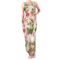 Hawaii Guinea Hula Pig Family Matching Tank Maxi Dress and Hawaiian Shirt Funny Tropical Style