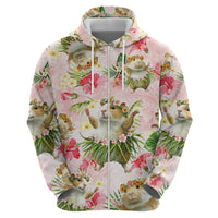 Hawaii Guinea Hula Pig Hoodie Funny Tropical Style