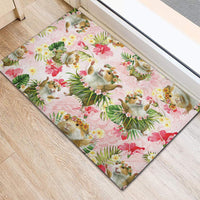 Hawaii Guinea Hula Pig Rubber Doormat Funny Tropical Style