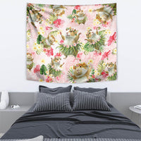 Hawaii Guinea Hula Pig Tapestry Funny Tropical Style