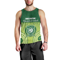 Personalised Ballantine Memorial School Men Tank Top With Fijian Tapa Pattern LT05 - Polynesian Pride