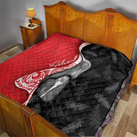 New Zealand Aotearoa Quilt Kiwi Fern Maori Pattern Red Version LT05 - Polynesian Pride